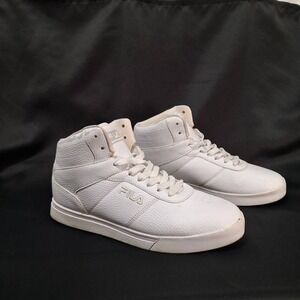 FILA Impress ll Mid Sneakers High Top White Casual Athletic‎ Shoes Men Sz 10.5